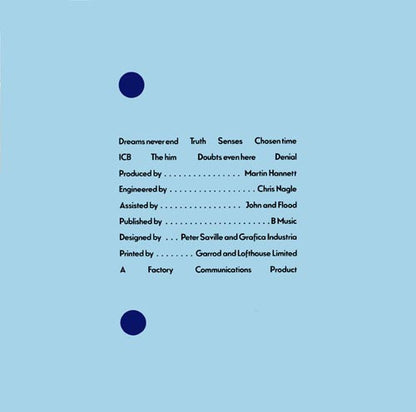 New Order : Movement (LP, Album, MPO)