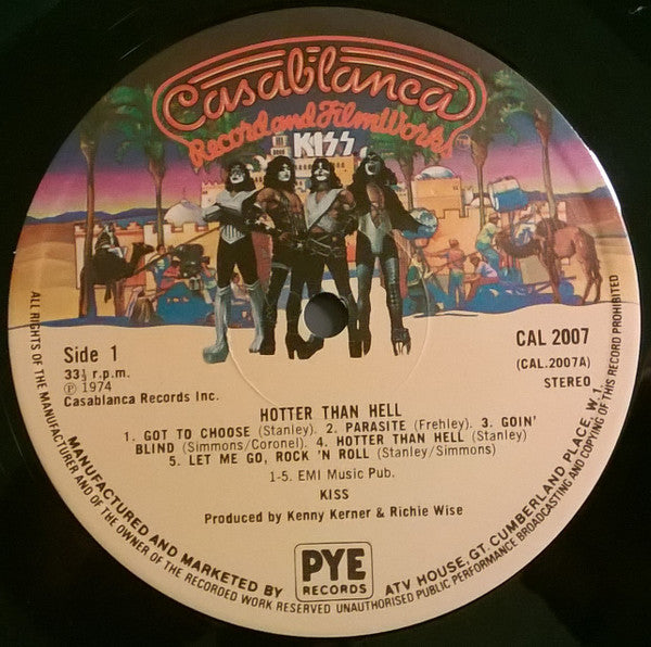 Kiss : Hotter Than Hell (LP, Album)