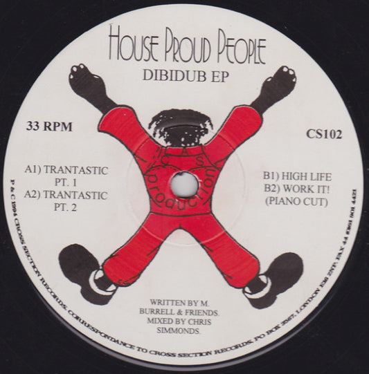 House Proud People : Dibidub EP (12", EP)