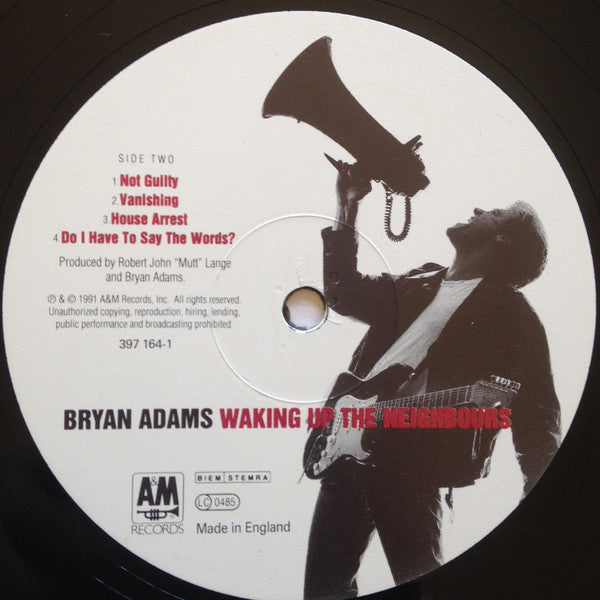 Bryan Adams : Waking Up The Neighbours (2xLP, Album)