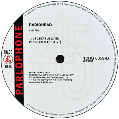 Radiohead : Creep (12", EP, Single, Ltd, Num, Gat)