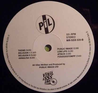 Public Image* : Public Image (First Issue) (LP, Album, RE, 180)
