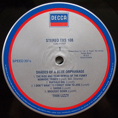 Thin Lizzy : Shades Of A Blue Orphanage (LP, Album, RE, Gat)