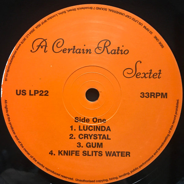 A Certain Ratio : Sextet (LP, RE + 12")