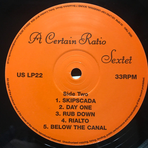 A Certain Ratio : Sextet (LP, RE + 12")
