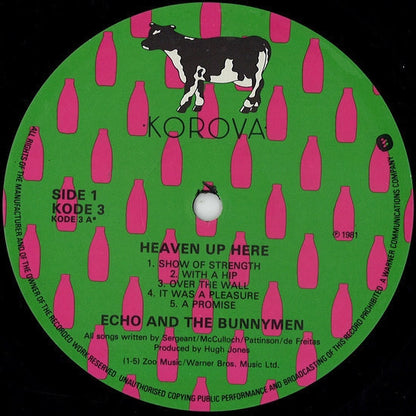 Echo And The Bunnymen* : Heaven Up Here (LP, Album, Tex)