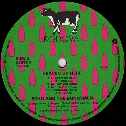 Echo And The Bunnymen* : Heaven Up Here (LP, Album, Tex)