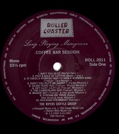 The Vipers Skiffle Group : Coffee Bar Session (LP, Comp)