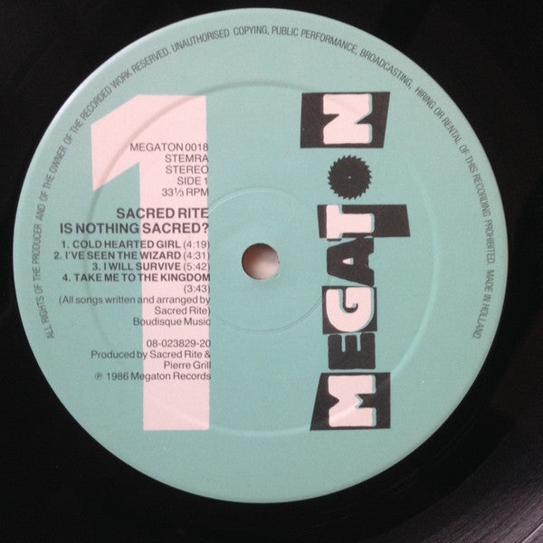 Sacred Rite : Is Nothing Sacred (LP, Album)