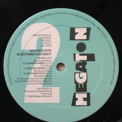 Sacred Rite : Is Nothing Sacred (LP, Album)