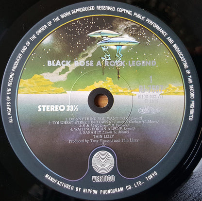 Thin Lizzy = シン・リジィ* : Black Rose (A Rock Legend) = ブラック・ローズ (LP, Album)