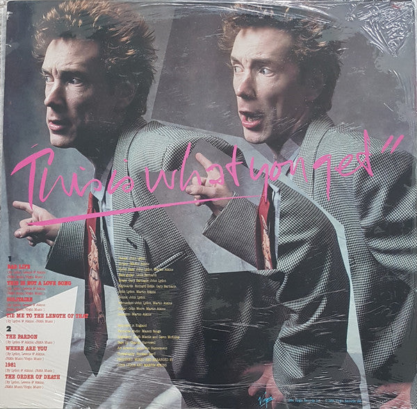 Public Image Limited : This Is What You Want... This Is What You Get (LP, Album)
