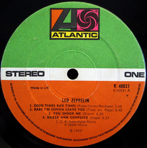 Led Zeppelin : Led Zeppelin (LP, Album, RP, Cro)