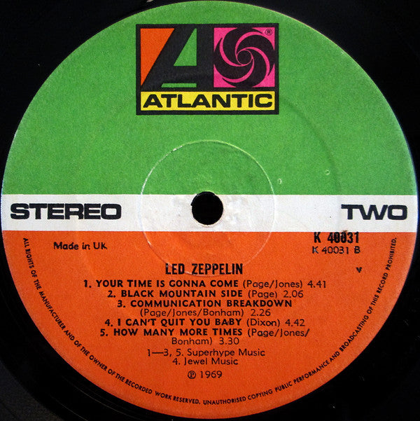 Led Zeppelin : Led Zeppelin (LP, Album, RP, Cro)