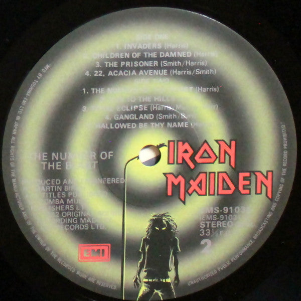 Iron Maiden : The Number Of The Beast (LP, Album, Mat)
