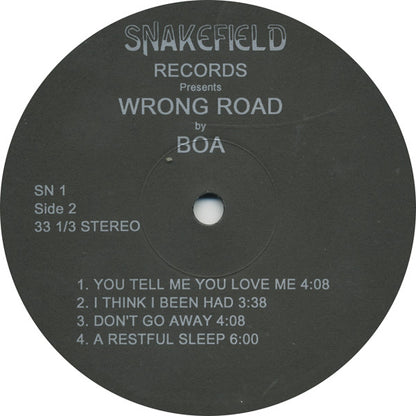 Boa (4) : Wrong Road (LP, Album, RE, Unofficial)
