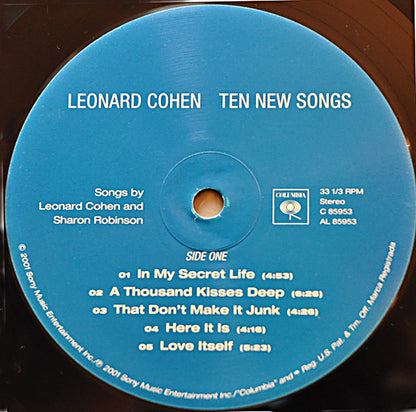 Leonard Cohen : Ten New Songs (LP, Album)