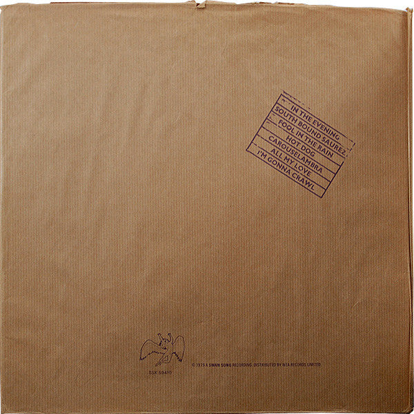 Led Zeppelin : In Through The Out Door (LP, Album, "D")