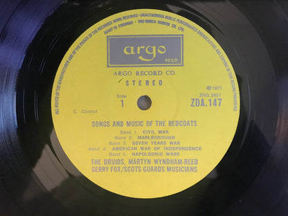 Martyn Wyndham-Read, The Druids (10), Gerry Fox (2), The Band Of The Scots Guards* : Songs And Music Of The Redcoats (1642-1902) (LP)