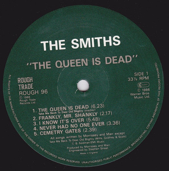 The Smiths : The Queen Is Dead (LP, Album, EMI)
