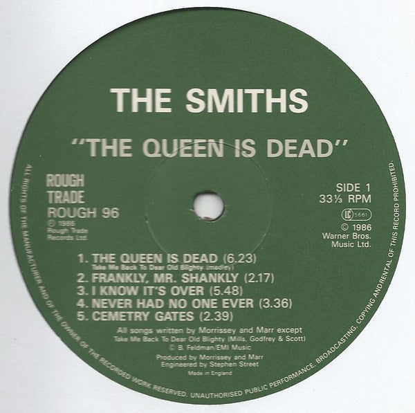 The Smiths : The Queen Is Dead (LP, Album, EMI)