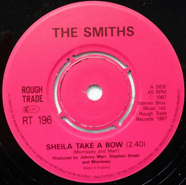 The Smiths : Sheila Take A Bow (7", Single, EMI)