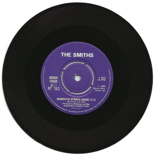 Smiths* : Bigmouth Strikes Again (7", Single, EMI)