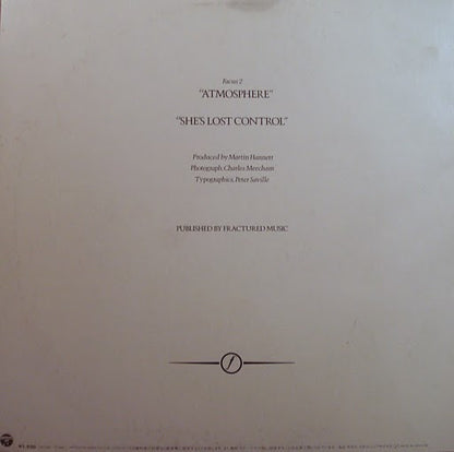 Joy Division : Atmosphere (12", Single)