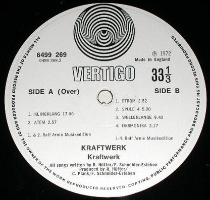 Kraftwerk : Kraftwerk (LP, Album, Swi + LP, Album, Swi + Comp)