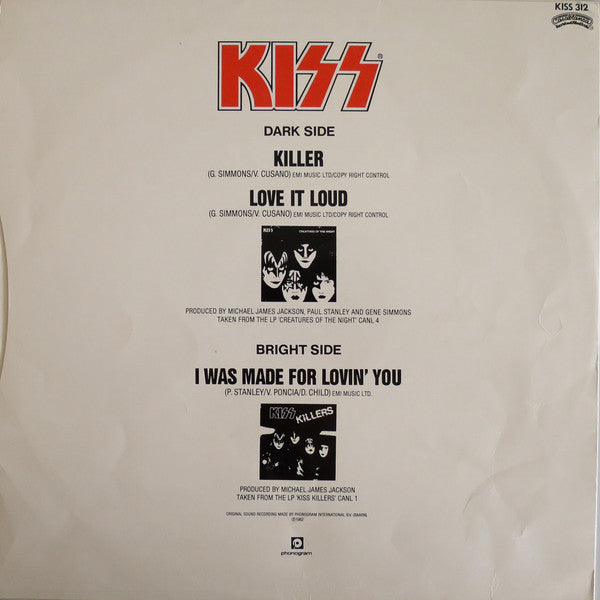 Kiss : Killer (12")