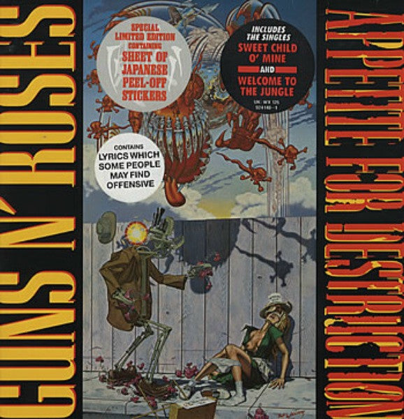 Guns N' Roses : Appetite For Destruction (LP, Album, Ltd, 1st)