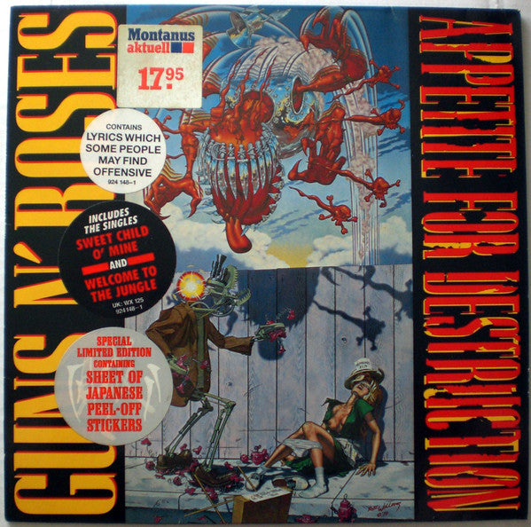 Guns N' Roses : Appetite For Destruction (LP, Album, Ltd, 1st)