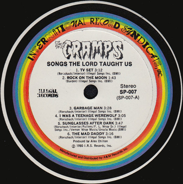 The Cramps : Songs The Lord Taught Us (LP, Album, RP, Ter)