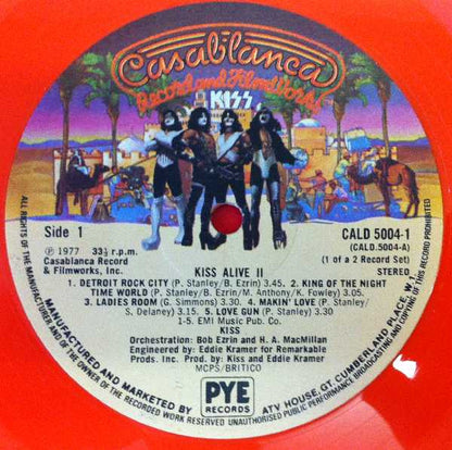 Kiss : Alive II (2xLP, Album, Red)