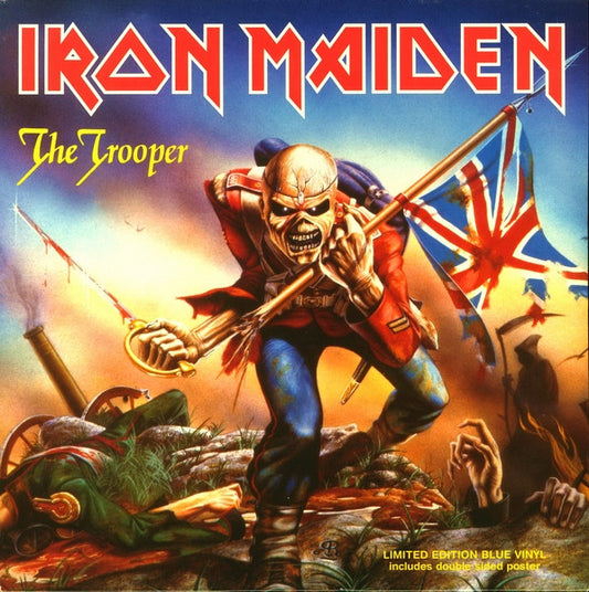 Iron Maiden : The Trooper (7", Single, Ltd, Blu)