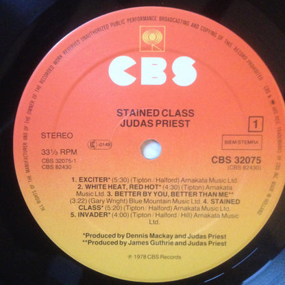 Judas Priest : Stained Class (LP, Album, RE)