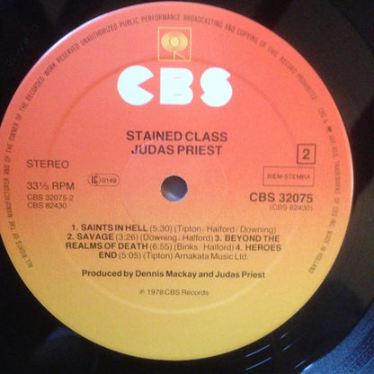 Judas Priest : Stained Class (LP, Album, RE)