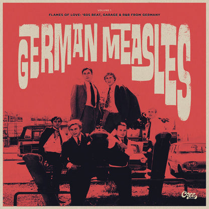 Various : German Measles Volume 1 - Flames Of Love: '60s Beat, Garage & R&B From Germany (LP, Comp, Gat)