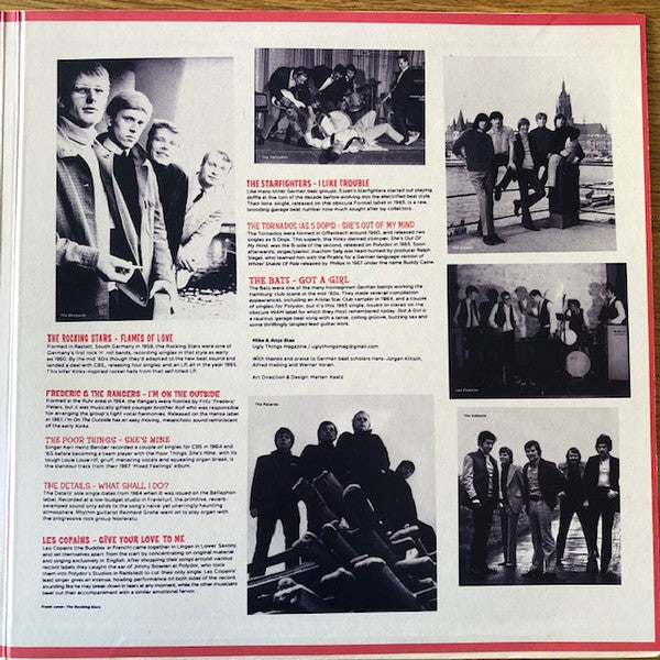 Various : German Measles Volume 1 - Flames Of Love: '60s Beat, Garage & R&B From Germany (LP, Comp, Gat)