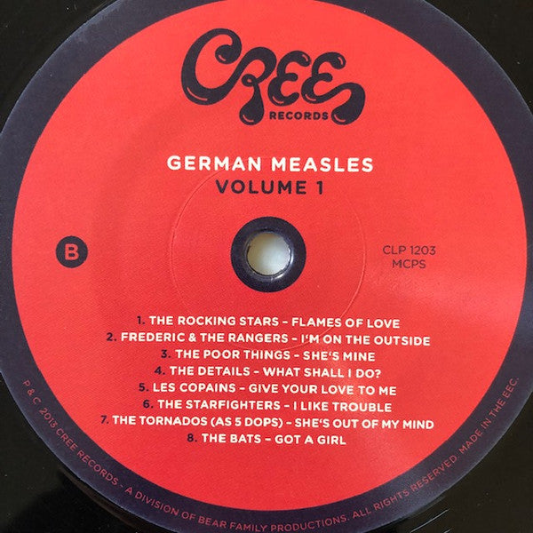 Various : German Measles Volume 1 - Flames Of Love: '60s Beat, Garage & R&B From Germany (LP, Comp, Gat)