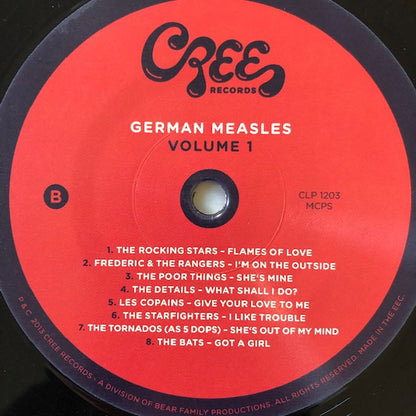 Various : German Measles Volume 1 - Flames Of Love: '60s Beat, Garage & R&B From Germany (LP, Comp, Gat)