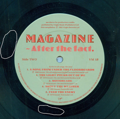 Magazine : After The Fact (LP, Comp)