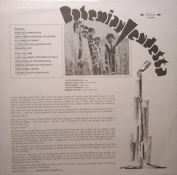 Bohemian Vendetta : Bohemian Vendetta (LP, Album, RE, Unofficial)