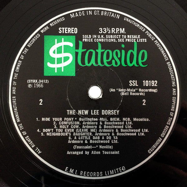 Lee Dorsey : The New Lee Dorsey (LP, Album)