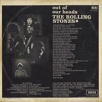 The Rolling Stones : Out Of Our Heads (LP, Album, Mono, Clo)