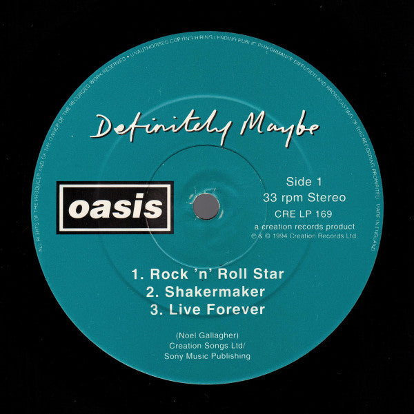 Oasis (2) : Definitely Maybe (2xLP, Album, Dam)