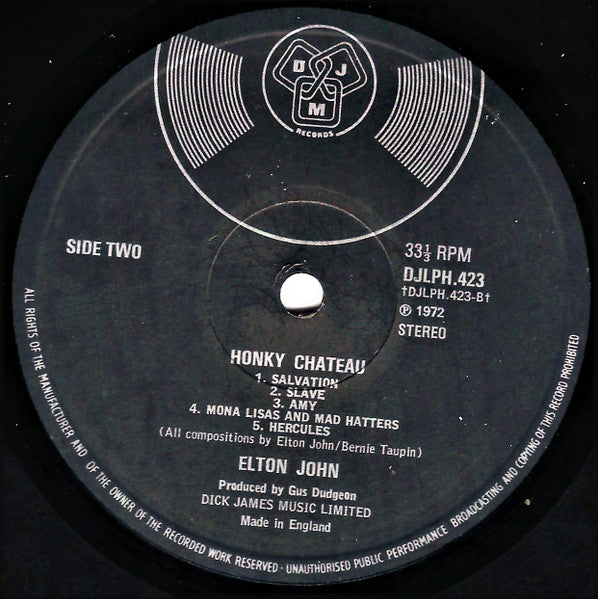 Elton John : Honky Château (LP, Album, RE)