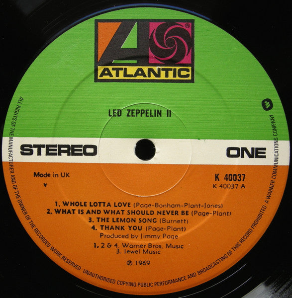 Led Zeppelin : Led Zeppelin II (LP, Album, RE, Gat)