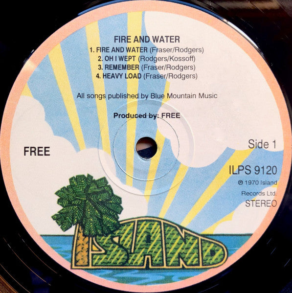 Free : Fire And Water (LP, Album, Ltd, RE, S/Edition)