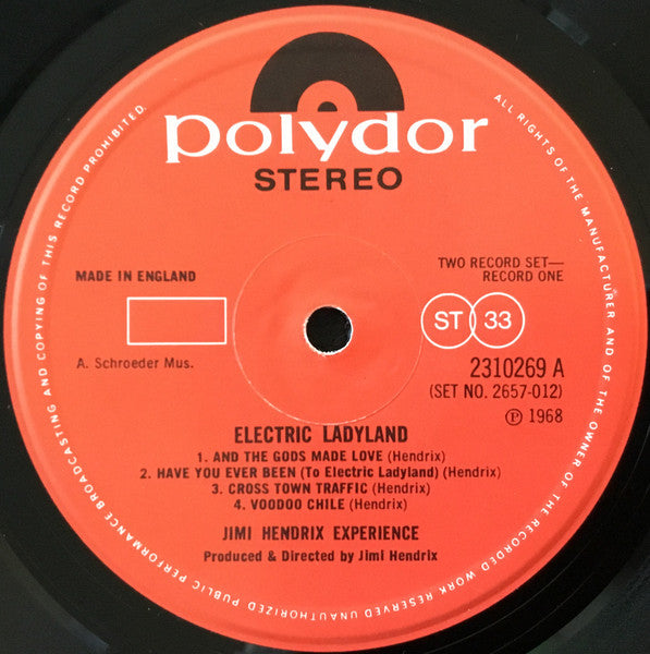 The Jimi Hendrix Experience : Electric Ladyland (2xLP, Album, RE)